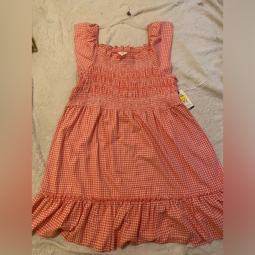 Tiered Tank Red & White Dress (Terra & Sky)